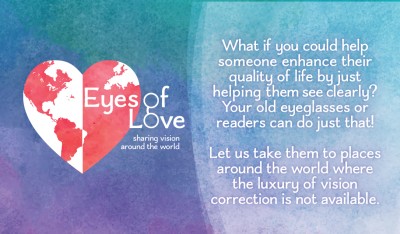 Eyes of Love Business Card Front
